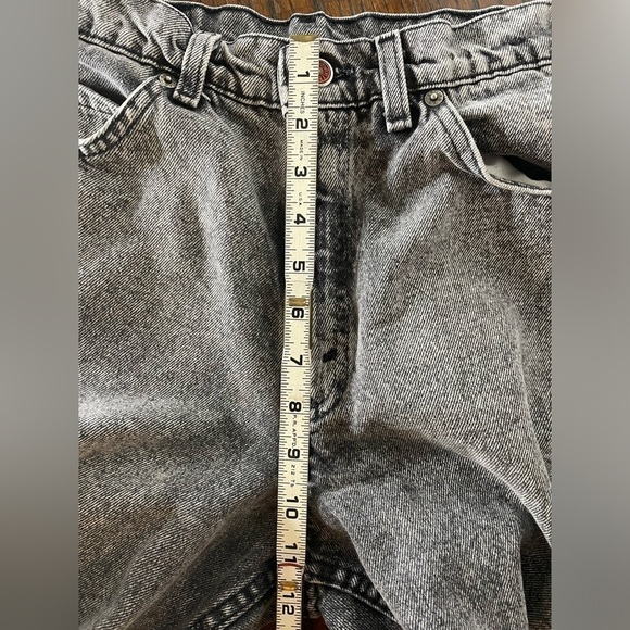 Vintage Brittania Gray Wash Mom Jeans Tapered 80s/90s High Rise Denim | W32 L30 - Picture 7 of 11